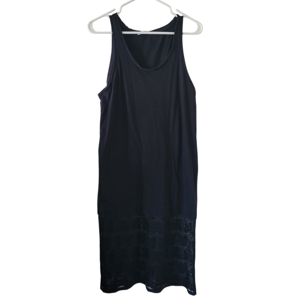 Zara Black Knit Lace Sleeveless Dress